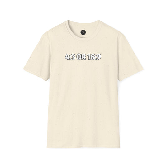 4:3 OR 16:9 - Unisex Softstyle T-Shirt